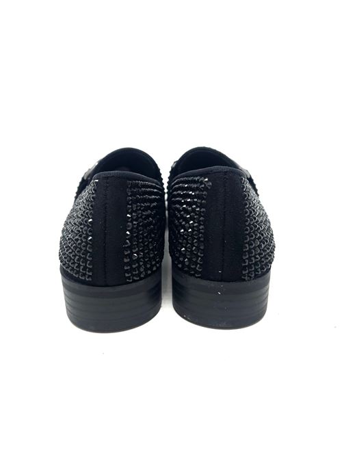 Mocassino donna con strass IL LACCIO | 8541STRASSNERO